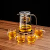Bule de Chá Elegante Caneca Modelo Novo 2025 Separação Chá-Água Revestimento Interno Totalmente de Vidro Filtro de Um Clique Infusor de Chá Magnético Caneca para Uso Doméstico