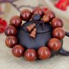 Pulseira de sândalo vermelho contas 2.0 rosário 108 pulseira fornecimento de barraca presente sândalo vermelho folha pequena fornecimento de fábrica