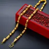 Colar com Pingente de Dragão Flamejante Banhado a Ouro Vietnamita com Acabamento em Ouro 24K, Colar Atacado Europeu Cor Dourada Conserva Cor para Mulheres