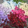 Línea de flores de simulación de boda, flores de trompeta, material floral, flores falsas, hortensias, ramo, decoración del salón de bodas, flores de seda de carretera
