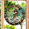 Disco Acrílico Creativo Transfronterizo Colgante Plano Sueño de Princesa Cuento de Hadas Belleza Imagen Atrapasol Decoración de Ventana Letrero Colgante para Porche