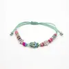 Joyería Más Vendida Transfronteriza 2020 Pulsera Tejida de Fátima Pulsera de Palma Ojo Maligno en Stock Venta al por Mayor Suerte