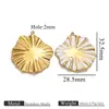 Colgante DIY de Gota de Aceite de Flor Irregular Moda Transfronteriza Europea y Americana Accesorios de Colgante de Collar para Mujer Oro de 18K Venta al por Mayor