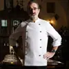 Ropa de Trabajo de Chef Manga Larga Impermeable y a Prueba de Aceite Chef Chef Ejecutivo Ropa de Chef Hombre
