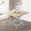Mesa Plegable Pequeña Simple para Exteriores para Comedor, Mesa de Comedor Cuadrada para Habitación de Alquiler, Mesa de Comedor para el Hogar, Portátil y Se Puede Usar como Puesto
