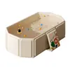 Bañera para Bebés Jiami Tamaño Grande para Niños de 0 a 5 Años, Bañera Plegable para que los Bebés se Sienten y Se Recuesten, Baño Integrado para Recién Nacidos