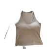 Top de tubo con escote colgante, espalda hermosa, color liso, copa fija y almohadilla para el pecho, cómodo chaleco combinable para mujer.