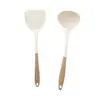 Espátula de Silicona de Dos Colores para el Hogar, Espátula de Cocina Resistente a Altas Temperaturas, Cuchara, Colador, Sartén Antiadherente, Juego Completo de Utensilios de Cocina, Grado Alimenticio