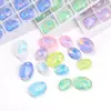 Fabricante de cuentas de vidrio tipo huevo ovalado color moca para proteínas para ropa, zapatos, bolsos, arte de uñas, accesorios para el cabello, cuentas sueltas de pedrería, accesorios para joyería DIY