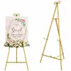 Suporte de Exibição Intercambiável Personalizado em Forma de Laço Dourado Suporte de Boas-Vindas para Casamento Suporte de Exibição de Cartazes para Feriados