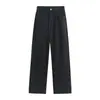 Pantalones Rosados Jeans Cortos de Pierna Recta para Mujer Verano Estilo Coreano Talla Grande Ajuste Holgado Cintura Alta Pantalones de Pierna Ancha