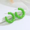 Pendientes con forma de C exagerada, estilo europeo y americano, nuevos y elegantes, de alta calidad, sin orejas, pendientes de colores personalizados de celebridades de Internet.