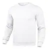 Moletom masculino transfronteiriço novo para primavera e outono, cor sólida, forrado com fleece, gola redonda, caimento solto, casual, esportivo, resistente, manga longa