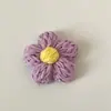 Hilo de Crochet 7cm Flor Grande Pomposa Color Macarrón Accesorios para Ropa Pasador Broche Flores de Hilo