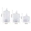 Luz de vela eletrônica LED Mini suporte de vela de cristal luz noturna criativa proposta de aniversário atmosfera vela de luz atacado