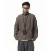 Cardigan de Tricô Estilo Old Money Retrô Japonês para Homens e Mulheres Outono Inverno Solto Casual Versátil Preguiçoso Camada Base Top