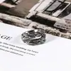 Europa y Estados Unidos nuevo anillo de acero de titanio con espiga de trigo de personalidad moda anillo fresco para hombre joyería hip hop SA1101
