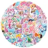50/100 Adesivos de Grafite Cartoon para Decorar Cadernos, Celulares, Garrafas de Água, Adesivos à Prova d'Água para Planejador, Adesivos Temáticos do Oceano Atacado