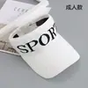 Boné de Baseball de Tricô de Verão Chapéu de Sol para Esportes ao Ar Livre Proteção Solar Feminina Viseira com Letras Casual Chapéu de Aba Pontuda Venda por Atacado