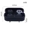 Molde de Silicona para Bolas de Hielo Preferido Transfronterizo Venta al por Mayor Tamaño Grande Bandeja de Hielo de Silicona para Hacer Hielo Redondo 4 Eliminación de Película de Disco de Hockey sobre Hielo