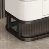 Gabinete de TV em Pedra Sinterizada Moderno Minimalista Gabinete de Chão Sala de Estar Apartamento Pequeno Gabinete de TV Extensível Luxo Leve Combinação Integrada com Mesa de Centro