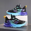 Zapatos Infantiles 2025 Nueva Llegada Hebilla Giratoria Tenis Infantil Niños Medianos y Grandes Suela Suave Suela Gruesa Antideslizante Transpirable Zapatos para Niños