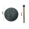 Tambor de Lengua de Acero Etereal Mini de Acero al Carbono al por Mayor de 3 Pulgadas 6 Tonos Tambor de Lengua de Acero Tambor para Alivio del Estrés Instrumento de Percusión Tambor Hueco Instrumento Portátil para Niños