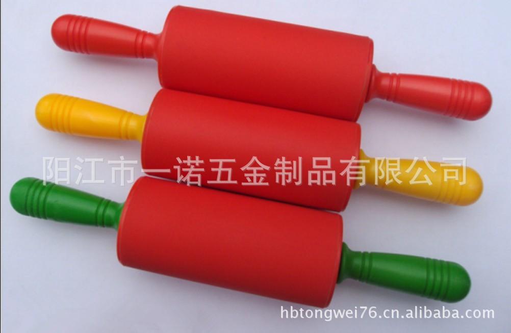 P-097AAA硅胶木柄擀面杖,擀面棍.硅胶厨具,硅胶制品中