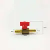 Tanque de combustible y manguera de combustible para motor fueraborda, adecuado para motores de gasolina y diésel, con una válvula conector de tres vías amarilla de 8-10 mm para modificación