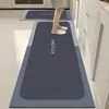 Tapetes para Piso de Cocina Transfronterizos, Tapetes Antideslizantes Resistentes a Manchas, Tapetes para Piso de Cocina Absorbentes de Lodo Diatomeas, Alfombras de Cocina Cortables al por Mayor