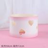 Nueva celebridad de internet Día de San Valentín amor borde de pastel hueco decoración de horneado en forma de corazón tarjeta enchufe decoración