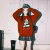 Fornecimento Direto da Fábrica Suéter de Árvore de Natal Americano Tendência para Homens Outono e Inverno 2025 Estilo Casal Tricô Color-Blocking para Mulheres