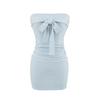 Vestido Corto de Verano para Mujer, de Un Hombro, Pura Pasión, sin Tirantes, sin Mangas, ceñido a la Cintura, que Muestra la Figura, Falda Ajustada a la Cadera