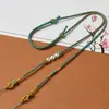 Cordão de pingente de alta qualidade, tecido à mão, para pingentes de ouro, jade e pedras preciosas, cordão de colar, corrente para suéter, puramente feito à mão