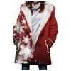 Casaco Color Block Feminino Outono 2023 Mais Vendido no Exterior Wgwe Top Lã Felpuda Estilo Vintage Casaco Trench Grosso
