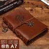 Cuaderno Pirata Retro de Estilo Europeo Cuaderno de Hojas Sueltas Manual Papel Kraft Graffiti Conveniente Diario para Estudiantes