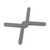 Prato prato almofada isolante de silicone dobrável em cruz cozinha em forma de X doméstico antiderrapante coaster de mesa de jantar quente Pote Pote tigela tapete
