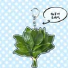 Imanes de nevera de acrílico con diseño de hoja de toronja y artemisa para quitar la mala suerte, imanes decorativos divertidos y significativos para la nevera del hogar