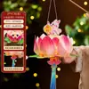 Linternas del Festival de Medio Otoño, Linternas de Conejito, Paquetes de Materiales Hechos a Mano para Niños, Linternas de Palacio Luminosas de Mano, Juguetes de Puesto