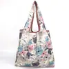 Bolsa de compras dobrável portátil ecológica fofa estilo cartoon japonês, bolsa tote, bolsa de armazenamento de água, pequena bolsa de supermercado