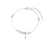 Pulseira de Espiga de Trigo com Zircônia para Mulheres, Luxo Leve, Nicho, Versátil, Joias com Design de Ponta, Novo Estilo Quente Feminino 2025