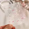 Adesivos de Unha de Renda Coração Cisne Estilo Menina de Balé à Base de Ferro TL309 Adesivos de Unha Cisne Laço Menina Doce