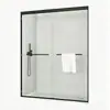 Diseño de Baño Integrado con Pasamanos Estilo Hotel, Puertas Correderas Dobles Ocultas, Baño Compartimentado y Cabina de Ducha de Vidrio Templado
