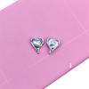 Pequeño Vidrio Diamante Rosa Forma de Corazón Aleación Accesorios de Joyería DIY Accesorios para el Cabello Ropa Funda para Teléfono Móvil Materiales Hechos a Mano