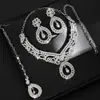 Colar, Brincos, Pulseira de Luxo em Forma de Gota, Conjunto para Noiva, Joias, Conjunto de Joias de Tijolo d'Água Venda por Atacado
