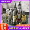 Estante Creativo de Lujo Ligero para Almacenamiento de Condimentos Plato Giratorio de 360 Grados Estante de Almacenamiento para Acabado de Botellas de Condimentos de Cocina Plato de Almacenamiento para Sala de Estar