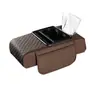Almohadilla para Reposabrazos de Coche Caja de Reposabrazos de Coche Multifuncional Almohadilla con Portavasos Caja de Pañuelos con Adhesivo Almohadilla para Caja de Reposabrazos de Coche