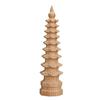 Ornamento da Torre Wenchang de Madeira de Pessegueiro Caneta Wenchang Torre Wenchang de Nove e Treze Andares Ornaments para Mesa de Escritório