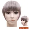 Flequillo Postizo de Comercio Exterior Pieza de Peluca para Mujer Sin Costuras Fibra Química con Patillas Pieza Única Flequillo Espeso Extensión de Cabello Venta al Por Mayor