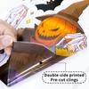 Bonitas pegatinas de Halloween con dibujos animados de bruja, murciélago, calabaza, calavera, pegatinas electrostáticas para decoración de fiestas de Halloween, pegatinas para ventanas